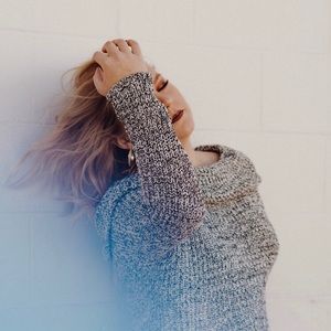 Off shoulder sweater